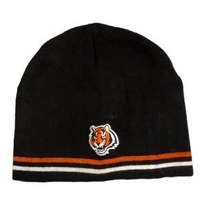 NFL Team Apparel Cincinnati Bengals Football Knit Beanie Toboggan Cap Hat NFL